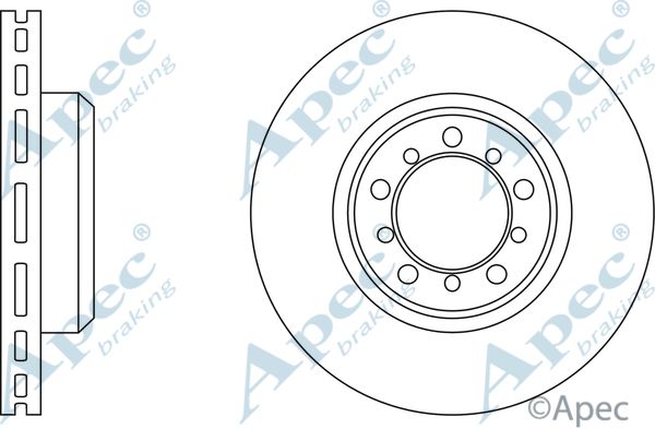 APEC BRAKING Тормозной диск DSK905